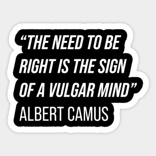 Albert Camus Quote Sticker